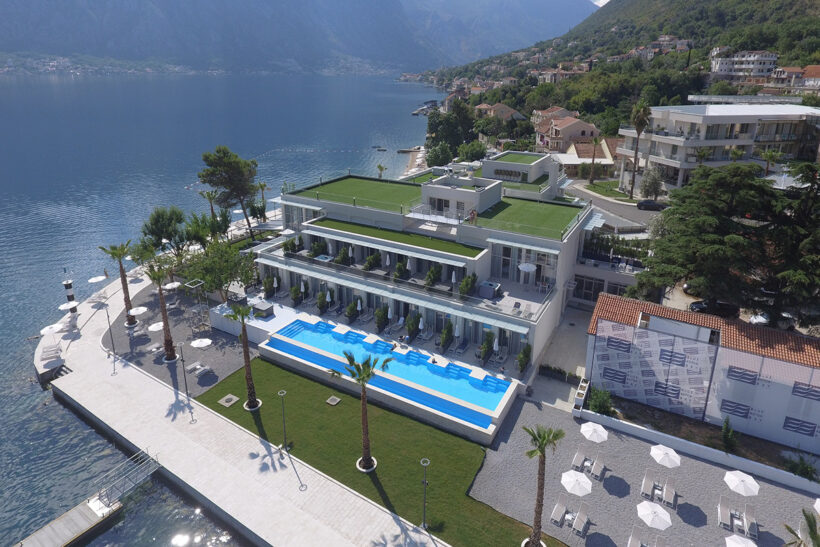 Aerial view Blue Kotor