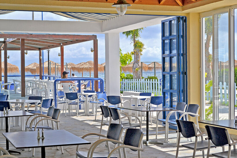 Beach-front Bar Messonghi Beach Hotel Corfu Elite Travel Agency