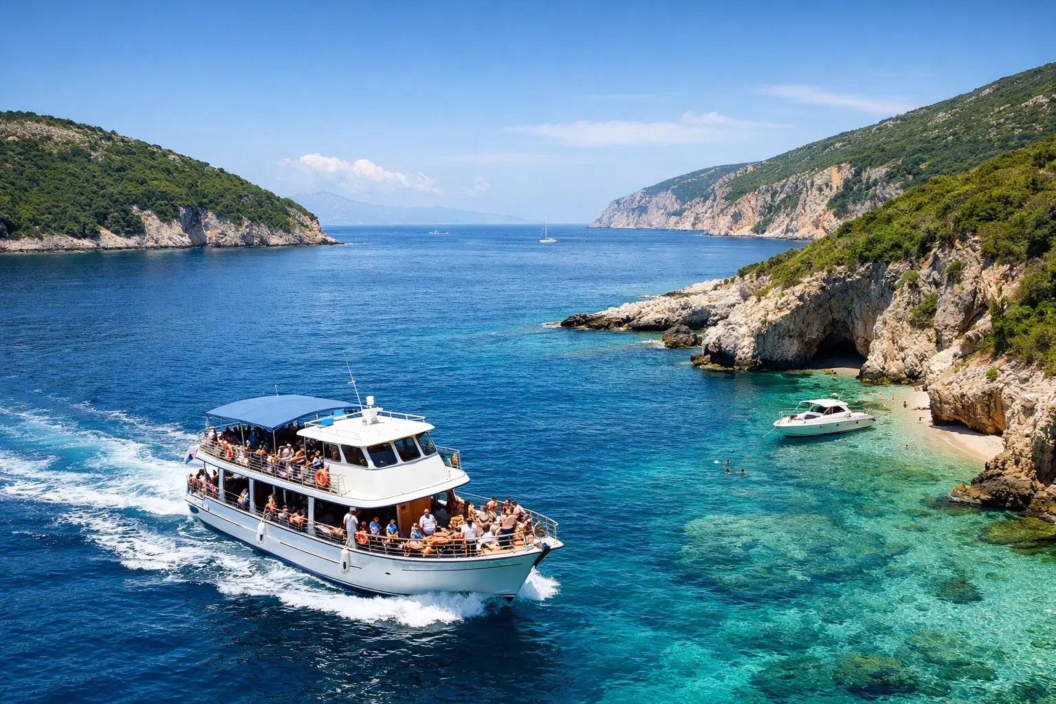 Guide 1 ditore në Sazan dhe Karaburun me anije