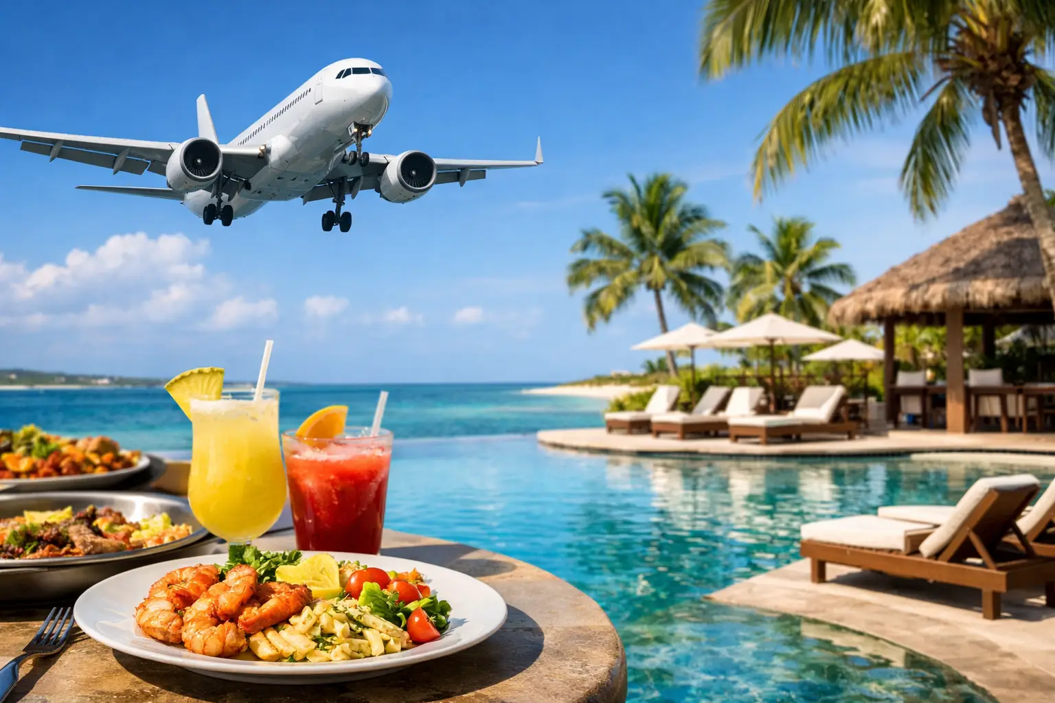Pushime all inclusive me hotel, avion dhe ushqim