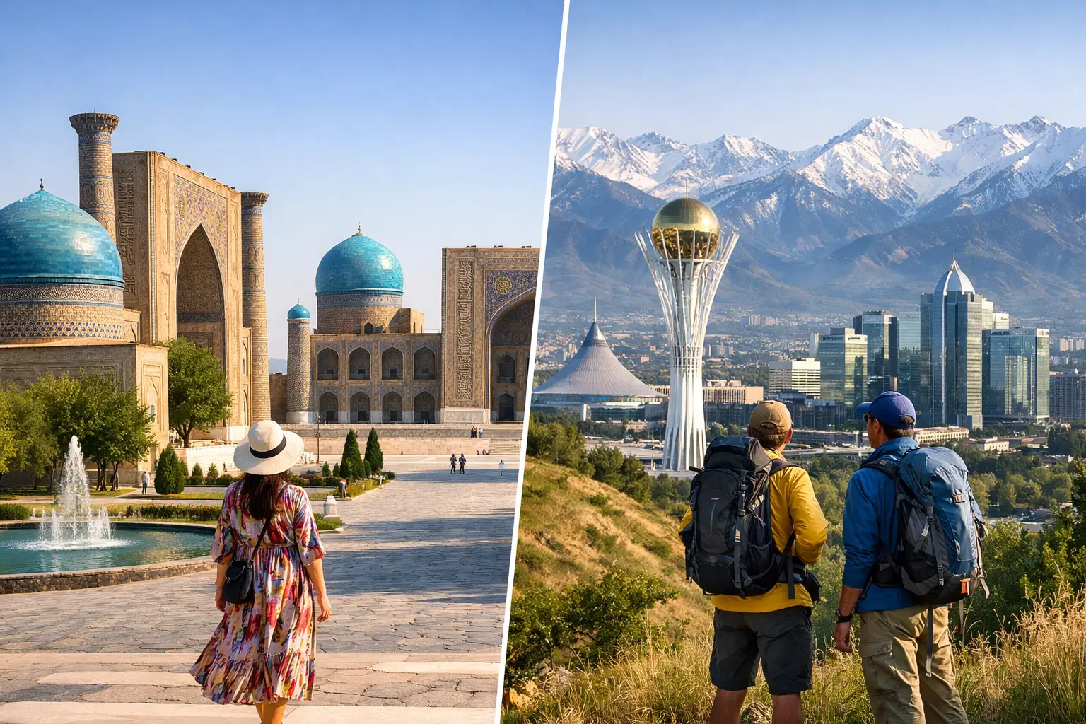 Uzbekistan apo Kazakistan për pushime?
