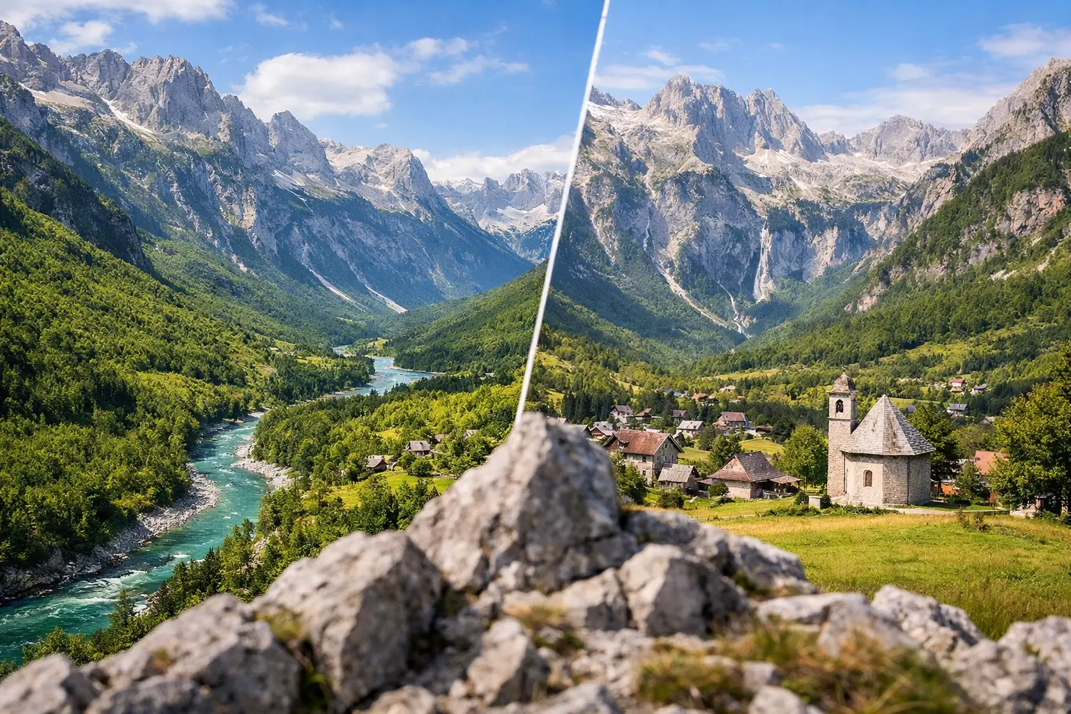 Valbona apo Thethi? Krahasimi mes të dyjave