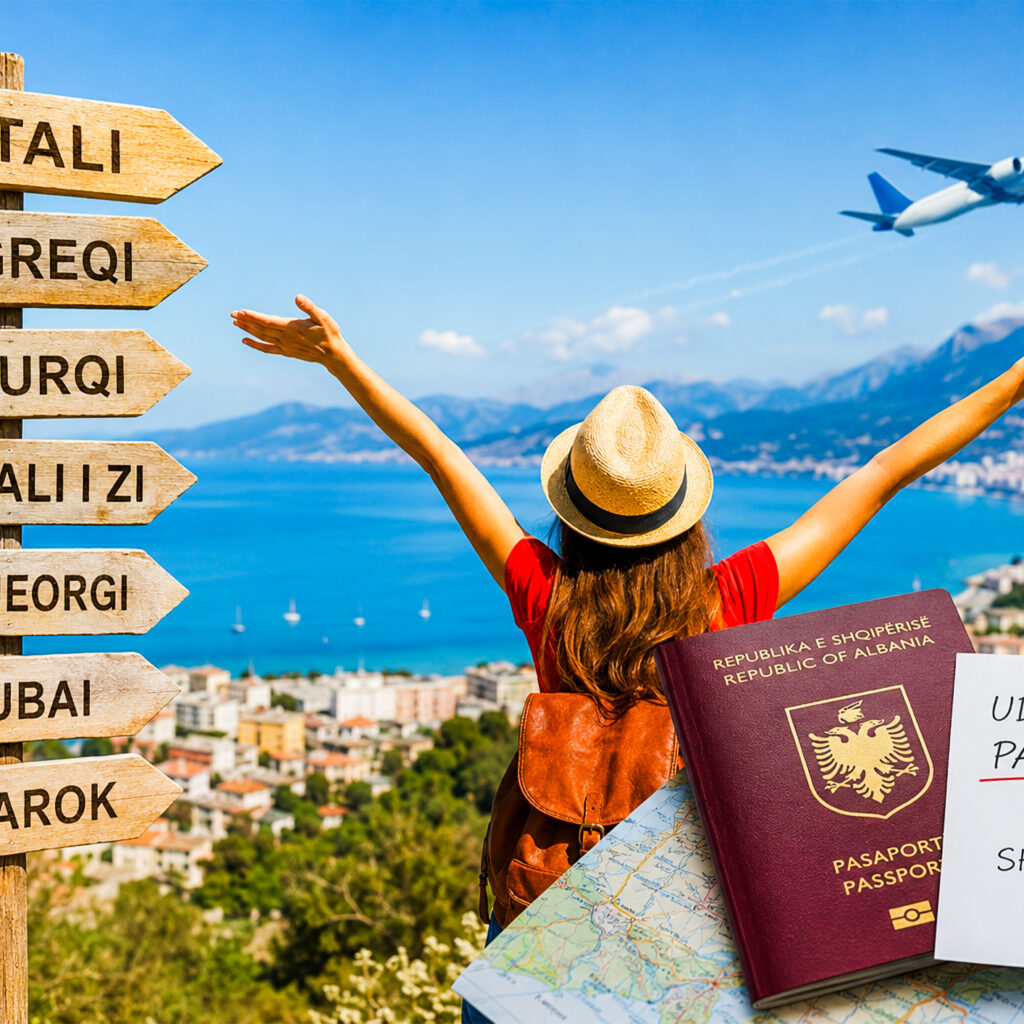 Ku mund të udhëtosh pa vizë nga Shqipëria